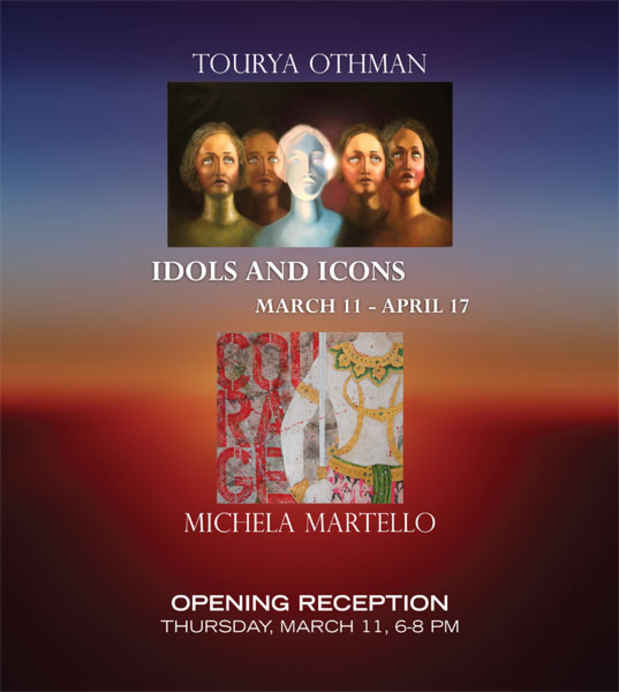 poster for "Idols and Icons" Exhibition