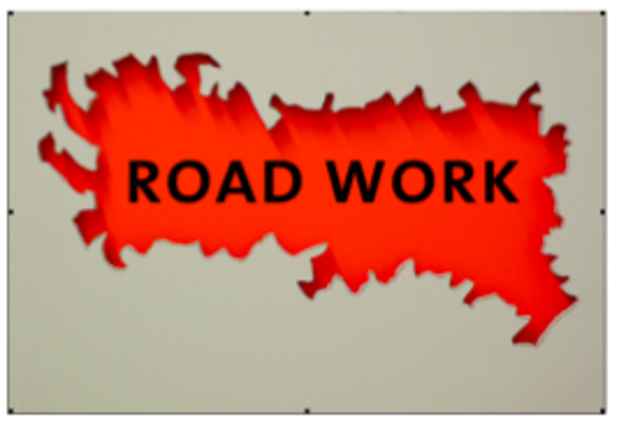 poster for Annette Rusin "Road Work"