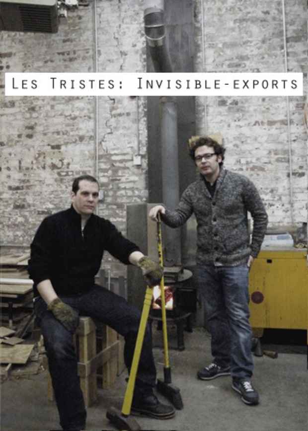 poster for "Les Tristes: Invisible-Exports" Lucas Ajemian and Julien Bismuth