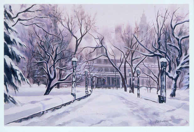 poster for Ellen Bradshaw "Snow Day - Lower Manhattan"
