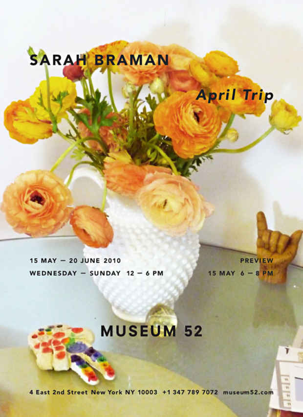 poster for Sarah Braman "April Trip"