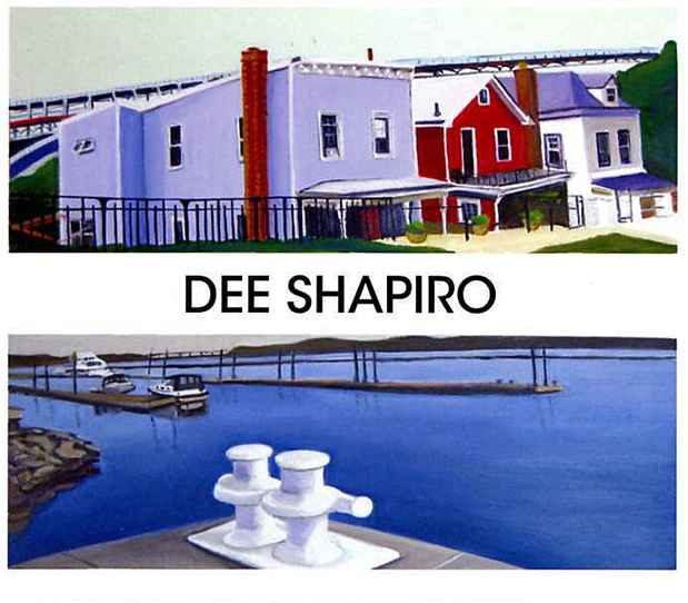 poster for Dee Shapiro "The Hudson Line: Recent Paintings"