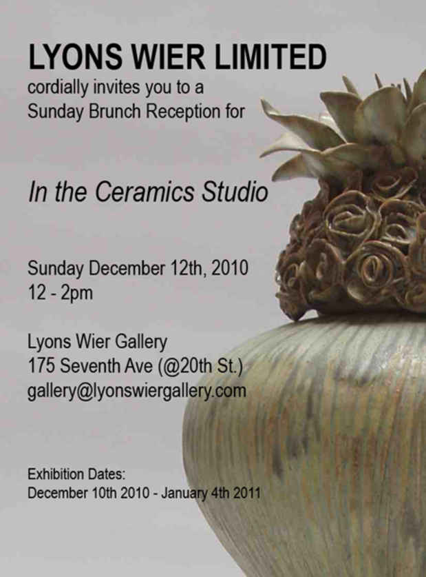 poster for "In the Ceramics Studio" Exhibition