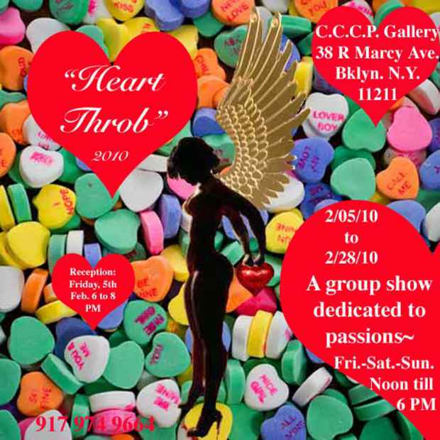 poster for "Heart Throb" Exhibition