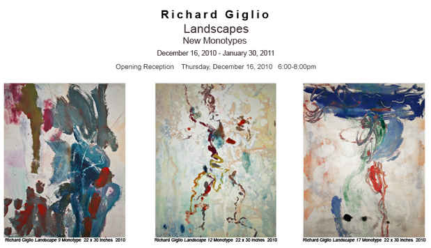 poster for Richard Giglio "Landscapes"