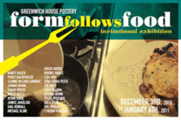 poster for "Form Follows Food" Exhibition