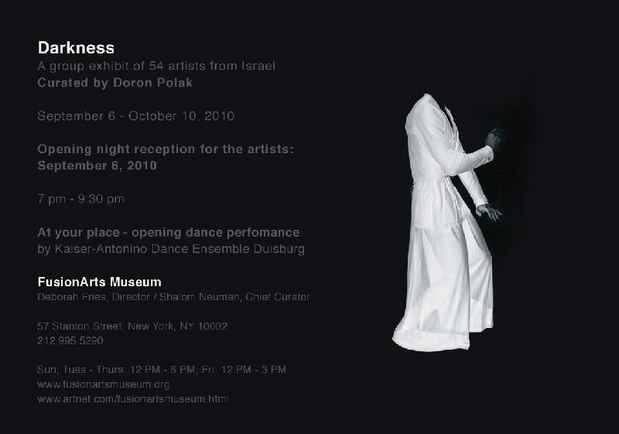 poster for "Darkness" Exhibition