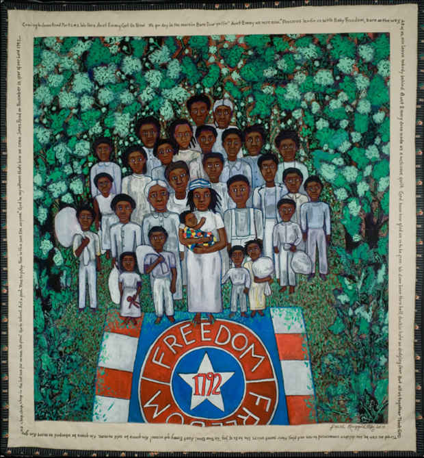 poster for Faith Ringgold "Coming to Jones Road Part II"