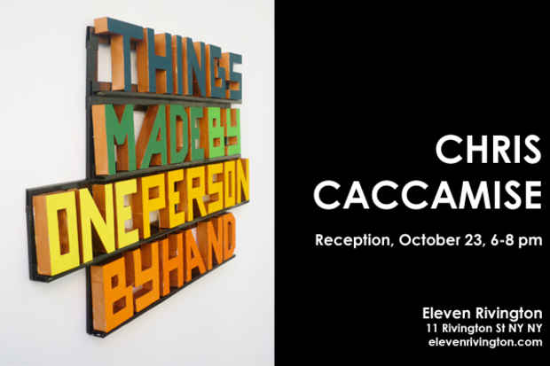 poster for Chris Caccamise Exhibition