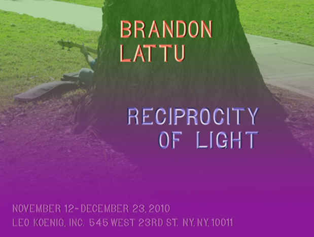 poster for Brandon Lattu "Reciprocity of Light"