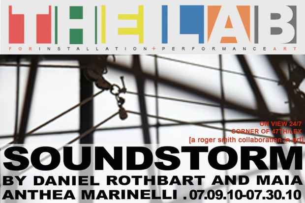 poster for Daniel Rothbart and Maia Anthea Marinelli "Soundstorm"