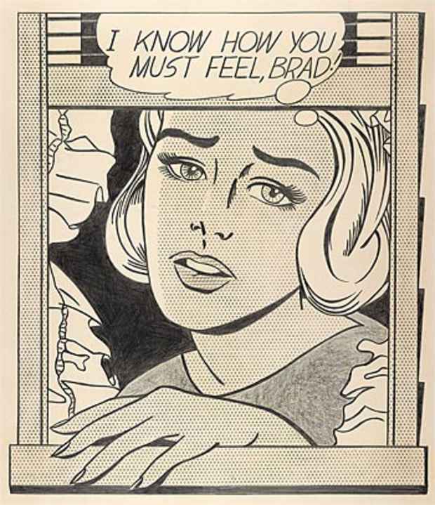 poster for Roy Lichtenstein "The Black-and-White Drawings, 1961–1968"