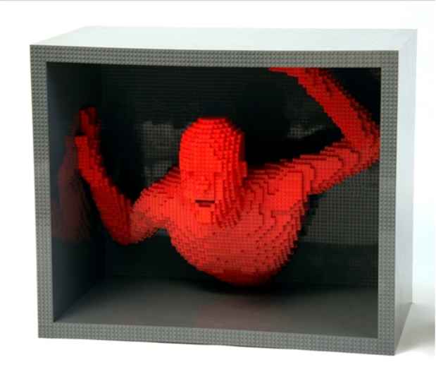 poster for Nathan Sawaya "RED: The LEGO® Brick Sculpture"