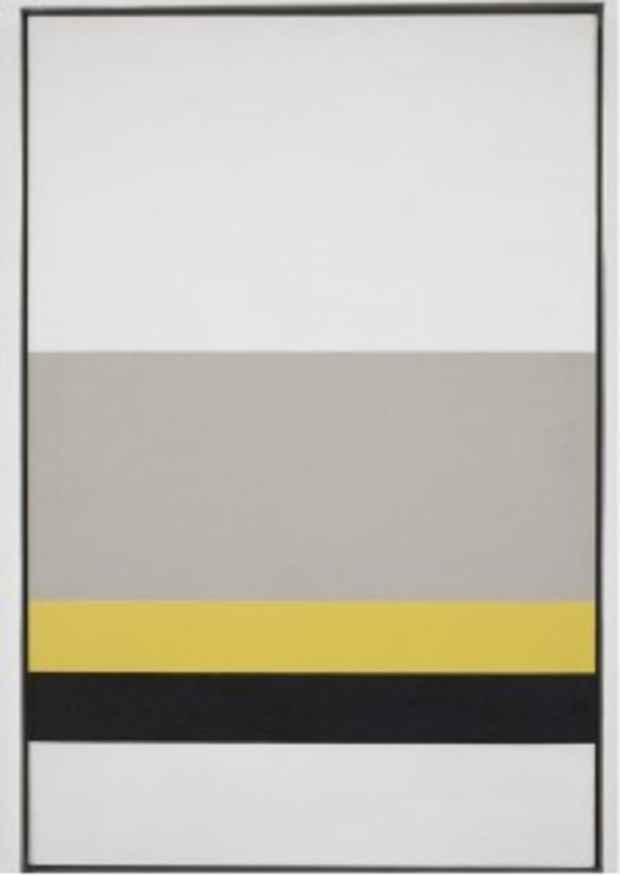 poster for John McLaughlin "Hard Edge Classicist: Paintings from the 1950s to the 1970s"