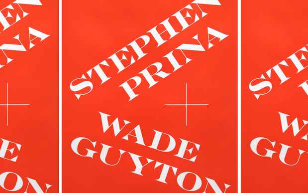 poster for Wade Guyton & Stephen Prina Exhibition