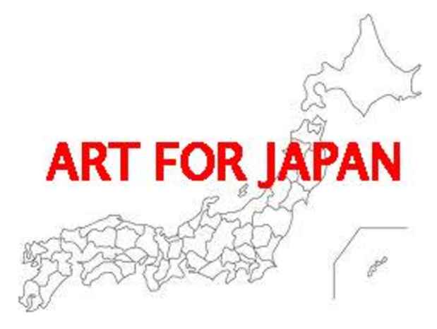 poster for "Art For Japan" Exhibition