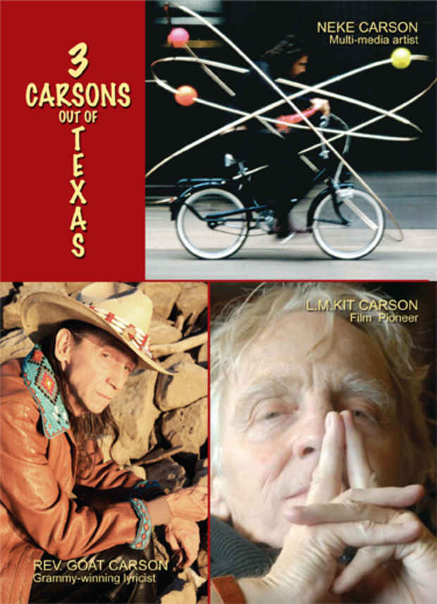 poster for "Three Carsons out of Texas" Exhibition