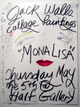 poster for Jack Walls "'Mona Lisa' Collage Paintings"