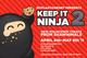 poster for "Keep it Ninja 2" Exhibition