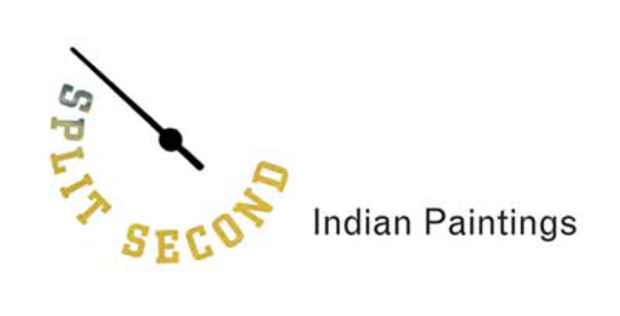 poster for "Split Second: Indian Paintings" Exhibition