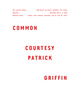 poster for Patrick Griffin “Common Courtesy”