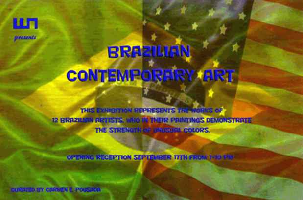 poster for "Brazilian Contemporary Art" Exhibition