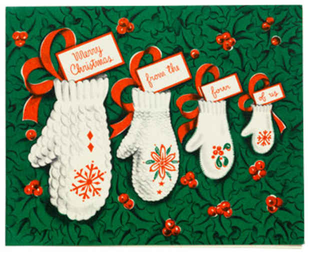 poster for "American Christmas Cards, 1900–1960" Exhibition
