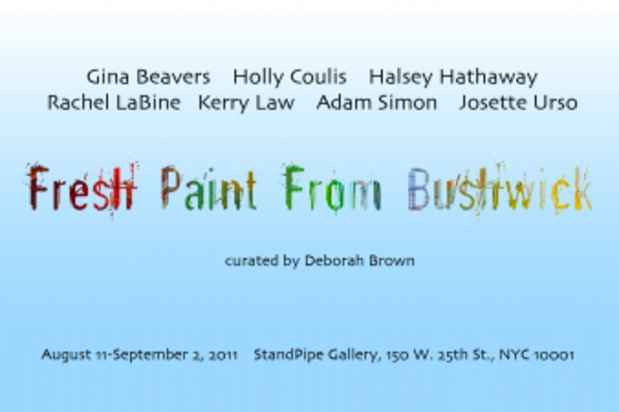poster for "Fresh Paint From Bushwick" Exhibition