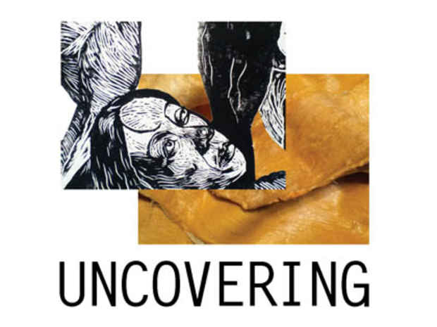poster for Ximena Garnica and Shige Moriya "Uncovering" Performance Installation