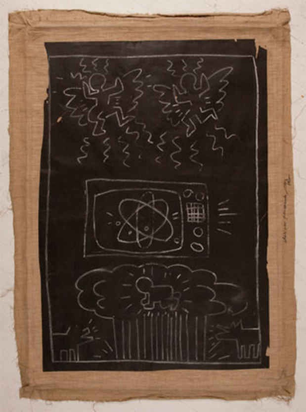 poster for Keith Haring "Subway Drawings 1981-82"