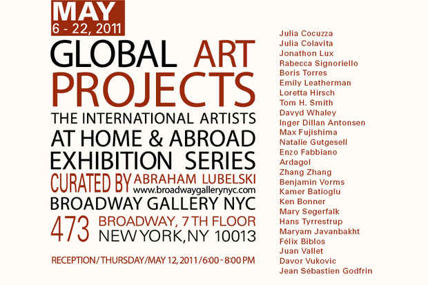 poster for "The Artists at Home and Abroad" Exhibition