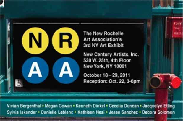 poster for "The New Rochelle Art Association's 3rd NY Art Exhibit"