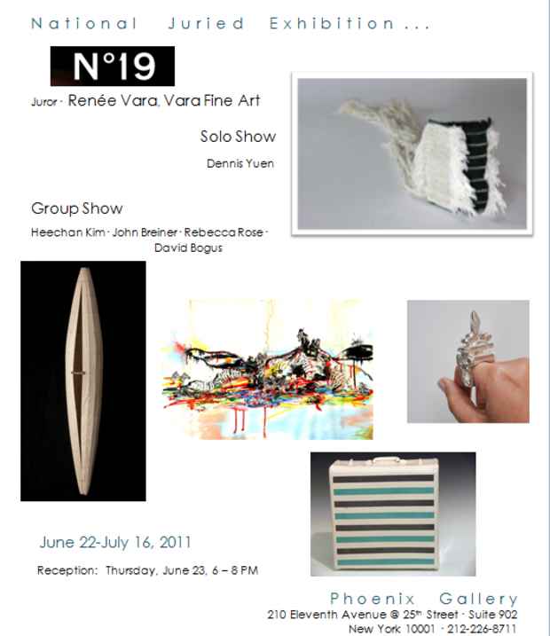 poster for "No. 19 National Juried Exhibition"