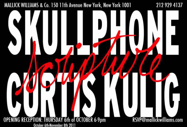 poster for Skullphone and Curtis Kulig "Scripture"