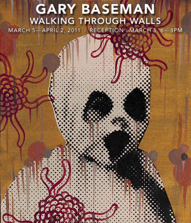 poster for Gary Baseman "Walking through Walls"