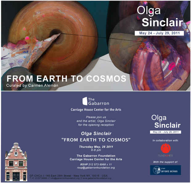 poster for Olga Sinclair "From Earth to Cosmos"
