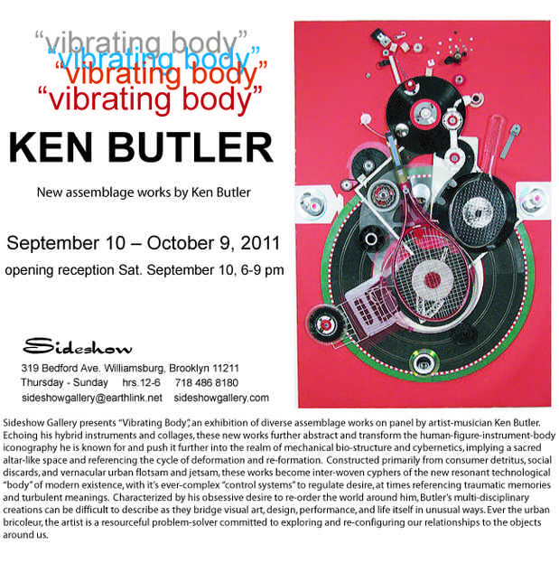 poster for Ken Butler "Vibrating Body"