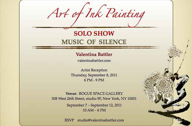 poster for Valentina Battler "Music of Silence"