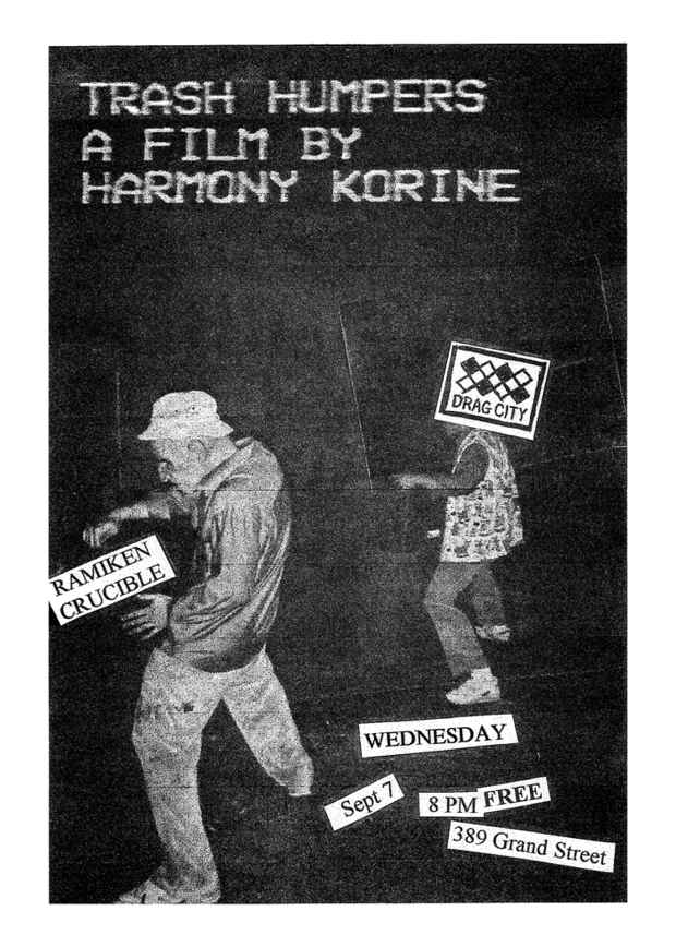 poster for Harmony Korine "Trash Humpers"