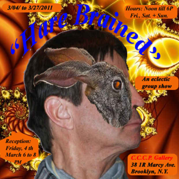 poster for "Hare Brained" Exhibition