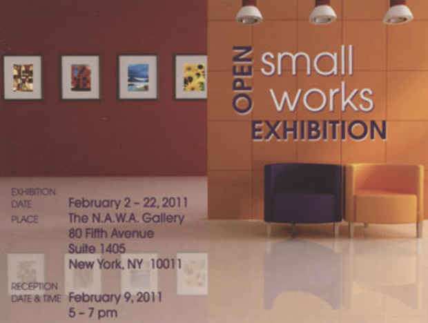 poster for "Open Small Works" Exhibition