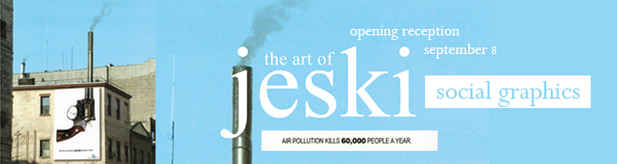 poster for "Social Graphics: The Art of Jeski" Exhibition