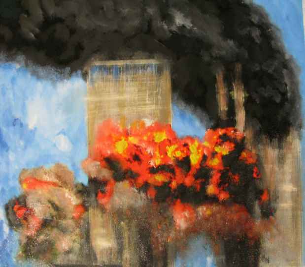poster for Vincent Zambrano "Reenactment-Ground Zero"