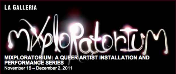 poster for "MIXploratorium: A Queer Artist Installation and Performance Series" Exhibition