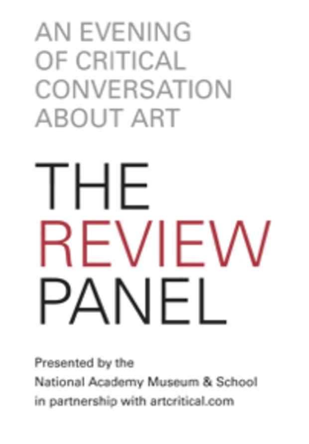 poster for "The Review Panel, An Evening of Critical Conversation About Art 4/1/11" Panel