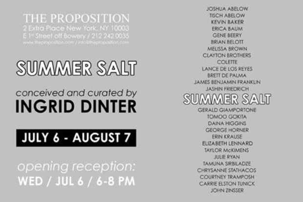 poster for "Summer Salt" Exhibition