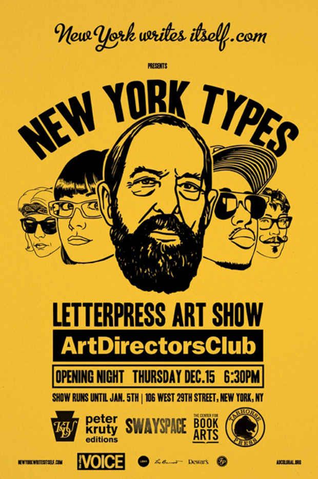 poster for "New York Types" Exhibition