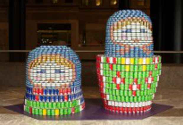poster for "Canstruction" Exhibition