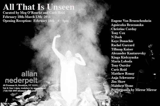 poster for "All That is Unseen" Exhibition 