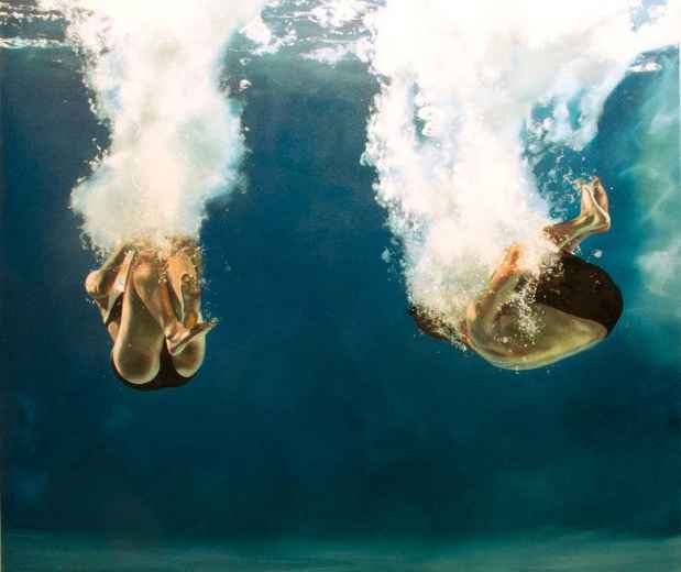 poster for Eric Zener "New Paintings: Landscapes, Water, Sleep"
